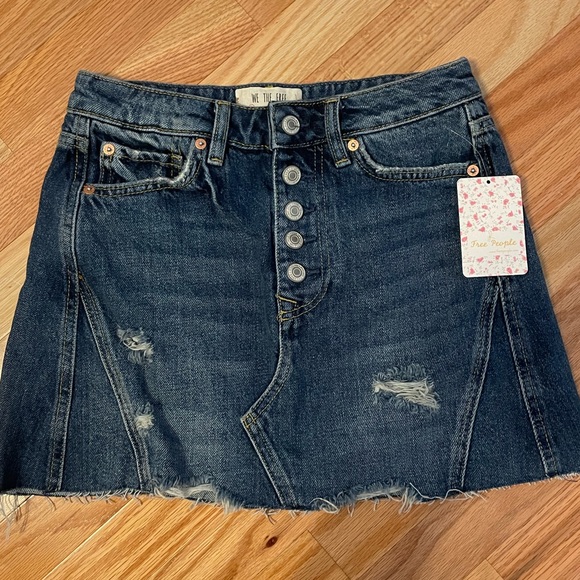 Free People Denim Skirt - Picture 3 of 6